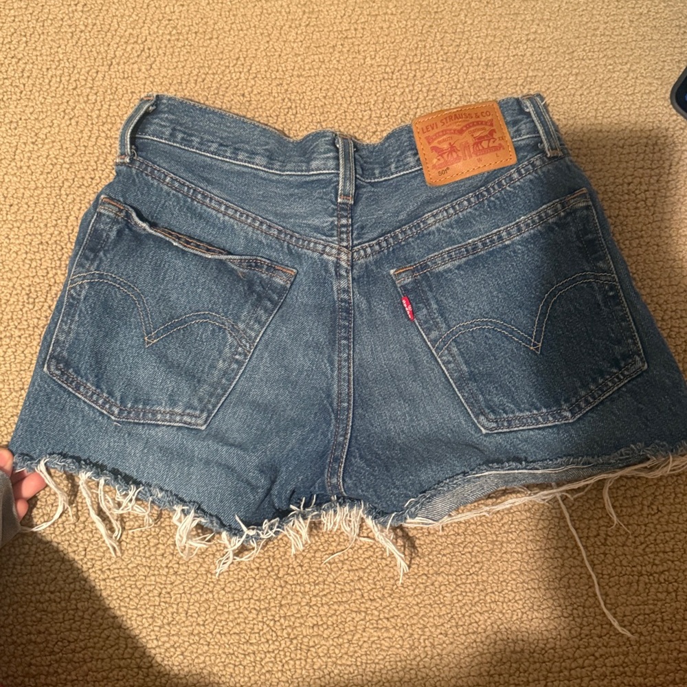 Levi’s 501 medium was denim jean shorts size 24W